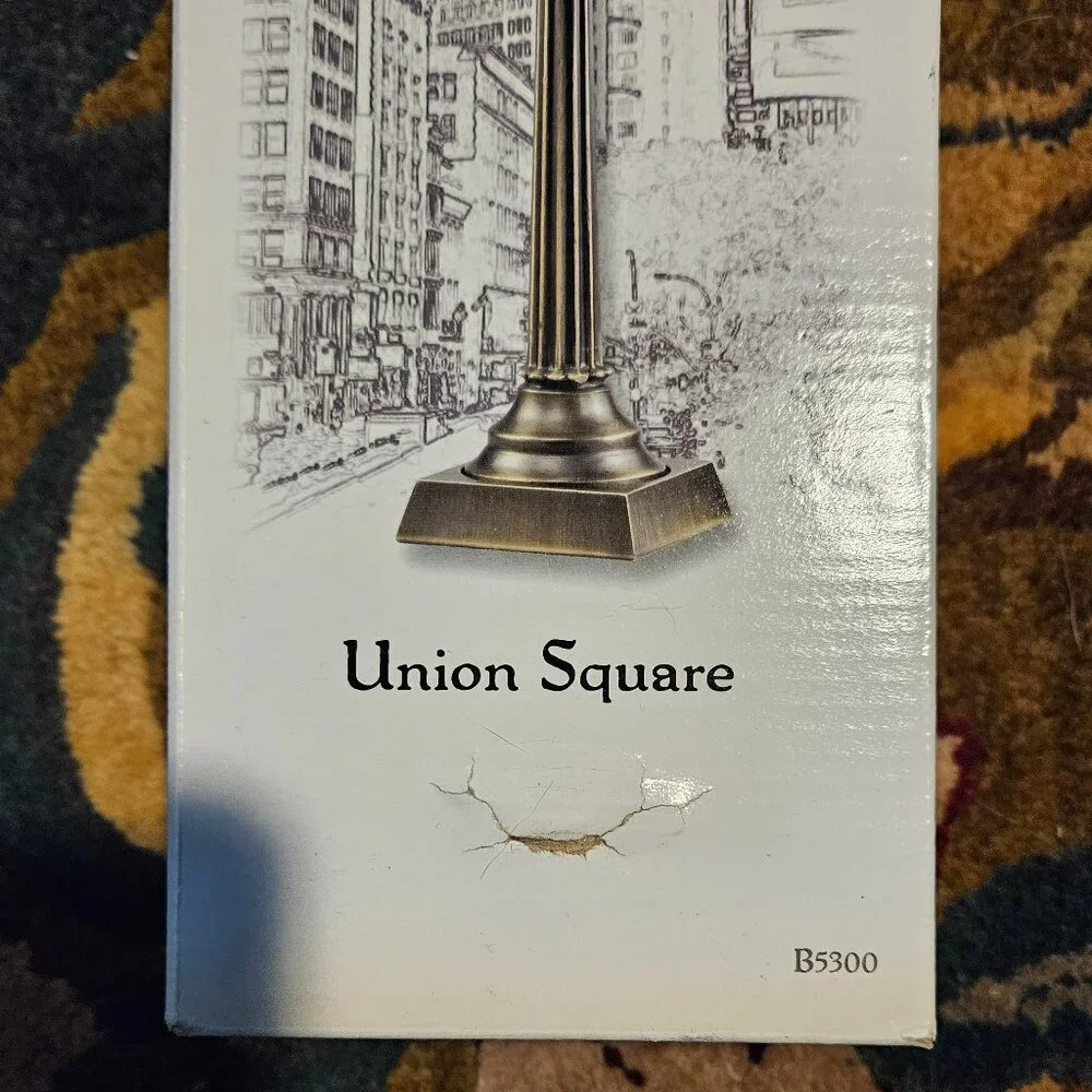 RARE CLASSIC BULOVA UNION SQUARE STREETS OF TIME 4 ZONE DESK MANTEL OFFICE CLOCK